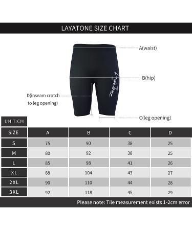 LayaTone 3/2mm Neoprene Shorty Wetsuit for Men & Women - Black Medium | Ideal for Scuba Diving, Surfing & Canoeing - Buy Online on GoSupps.com