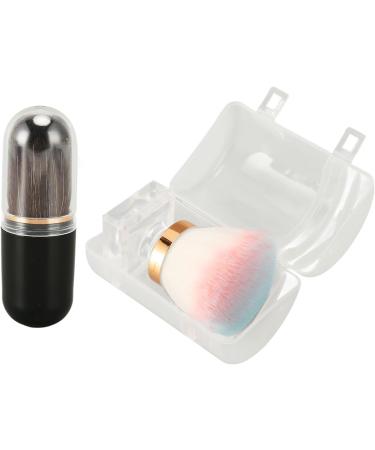 Black Capsule Cosmetic Brush Kit Synthetic Fibre Pink Blue White Round Base Shape Makeup Brush - Buy Online on GoSupps.com