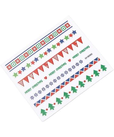 Brishow Christmas Nail Stickers 30 Sheets Nail Polish Stickers Self-Adhesive Nail Art Decals Full Wraps Nail Art Designs for Women Girls - Buy Online on GoSupps.com