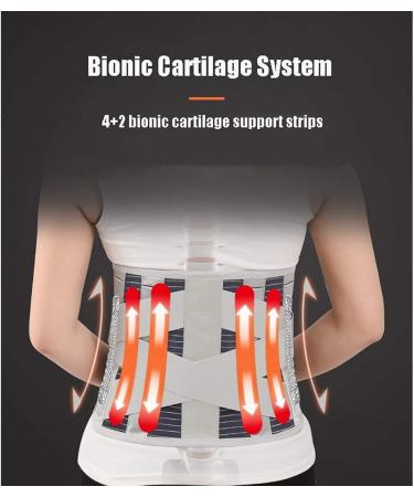 Samnuerly Lumbar Support Belt - X-Large Back Bandage for Pain Relief Herniated Disc Sciatica & Scoliosis - Men & Women - Buy Online on GoSupps.com