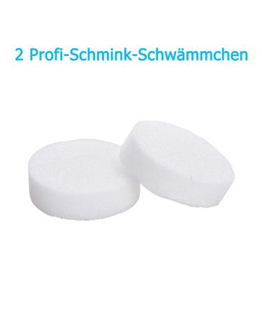 Lynlon Children's Makeup Set - Professional Aqua Color & Sponges for Clowns & Mimes - Ideal for Theater & Carnival - Water-Soluble Black 30g - Buy Online on GoSupps.com