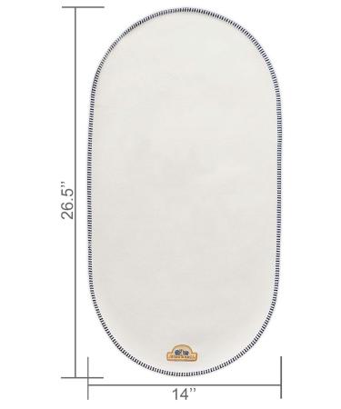 BlueSnail Soft Waterproof Changing Mat Liner 3 Count - Bassinet Pad 14x26.5 - White - Buy Online on GoSupps.com