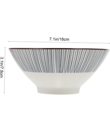 Zerodeko Nut Bowl Japanese Udon Noodles Dessert Mix Nuts Chinese Ceramic Bowl Kitchen Bowl Ceramic Food Dish Pebbles for Garden Ceramics Japanese-Style Container 18X18CM Blue - Buy Online on GoSupps.com