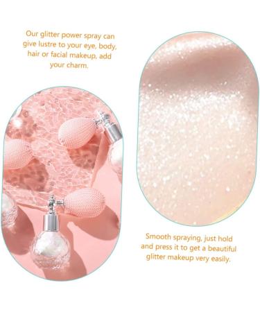 FOMIYES 2pcs High Gloss Dusting Body Highlighter Glitter Spray for Hair and Body Makeup Glitter The Face 7.5x7cm x2pcs Whitex2pcs - Buy Online on GoSupps.com