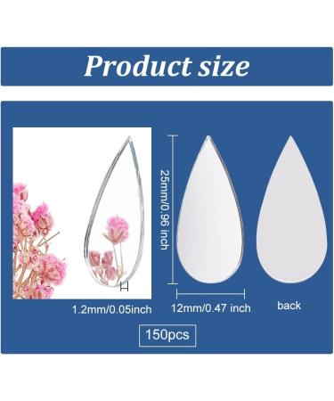 OLYCRAFT 150pcs Teardrop Craft Mirrors - Mini Glass Mirror Tiles for DIY Crafts and Home Decor - Buy Online on GoSupps.com