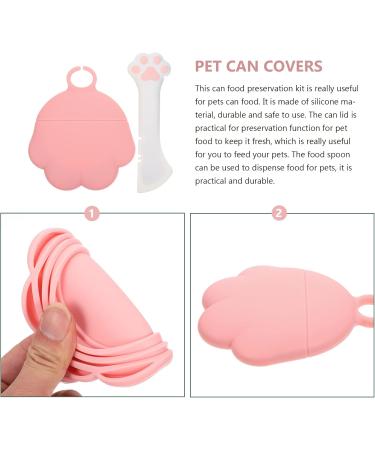 Balacoo 1 Set Pet Can Lid Universal Lids Can Covers for Pet Food Cans Pet Accessories to Stretch Canned Dog Pink - Buy Online on GoSupps.com