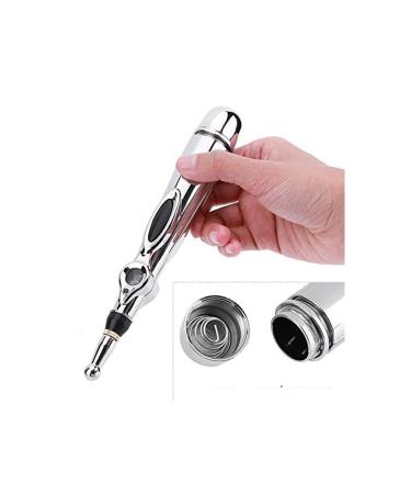 TKMARS Acupressure Pen Electric Acupuncture Pen with Three Massage Heads Suitable for Neck Shoulder Waist and Foot Area