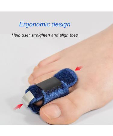 ZJchao Hammer Toe Straightener - Breathable Toe Fixation Corrector Strap for Recovery - Align and Support Bent, Claw, Crooked Toes - Buy Online on GoSupps.com