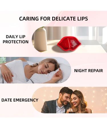 Moisturizing Lip Mask Lip Care Pads Mask Smoothing Fine Lines-Lip Hydrate and Plump Your Lips for Dry Cracked Lips Make Your Dry Lip Attractive Red - Buy Online on GoSupps.com