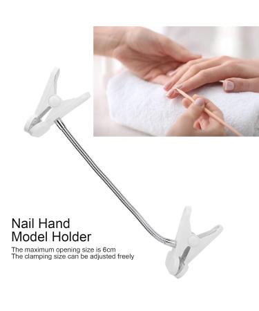 NailArt Practice Hand Holder - Double Head Manicure Tool for Nail Studios & DIY - Ideal for Nail Art Schools - Buy Online on GoSupps.com