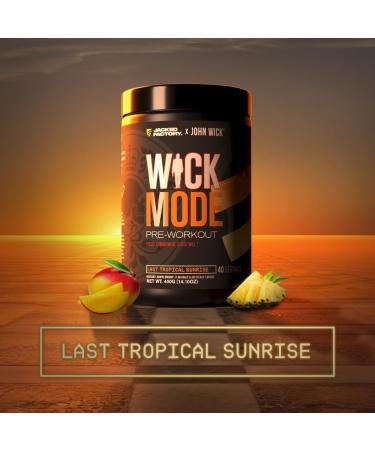 Jacked Factory X John Wick - Wick Mode Pre Workout Powder - Intense Energy Battle-Ready Focus Unstoppable Commitment and Sheer Will - Last Tropical Sunrise & Osaka Cherry Blossom (80 Servings) - Buy Online on GoSupps.com