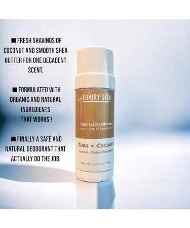 Khairy Skin Natural Deodorant with Cocoa Butter & Moroccan Argan Oil - Aluminium Free (Shea & Coconut) - Buy Online on GoSupps.com