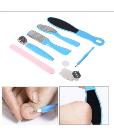 Professional 8-Piece Pedicure Tools Kit | Hard Skin Remover & Foot Care Tools for Smooth Feet - Buy Online on GoSupps.com