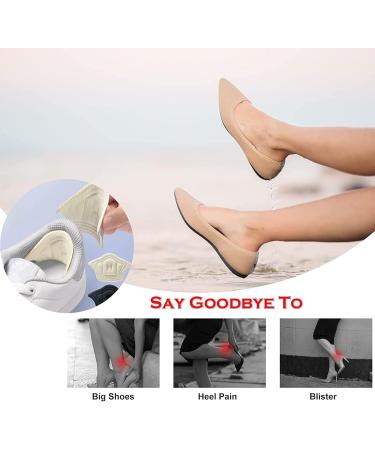 6 Pairs Heel Pads for Shoes | Adhesive Heel Grips & Cushion Inserts for Pain Relief | Blister Protectors for Men & Women (White & Black - Buy Online on GoSupps.com