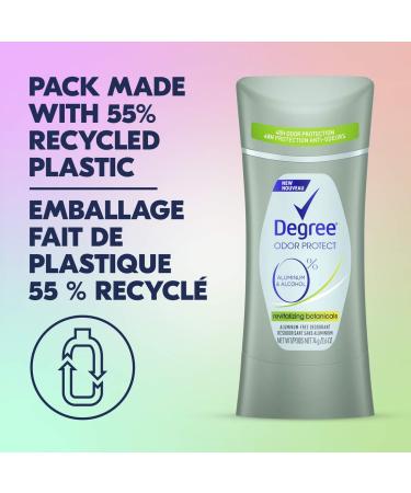 Degree 0% Aluminum Free Deodorant for Women 2.6 oz - 48H Odor Protection with Revitalizing Botanicals - Buy Online on GoSupps.com