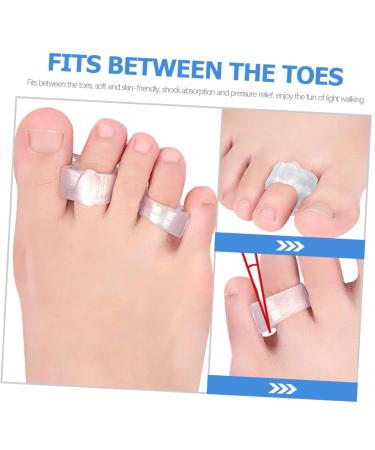 Lurrose Silicone Bunion Cushion Spacer - 4 Pairs Men's Gel Foot Care Tool for Women - Bunion Sleeve Separator - Buy Online on GoSupps.com