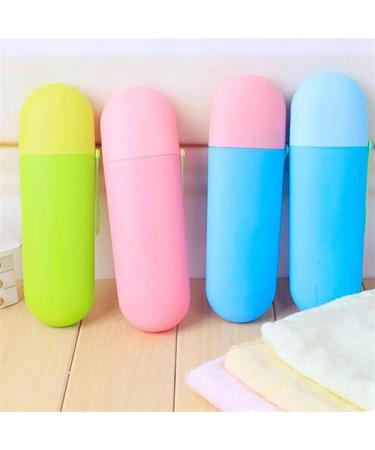 Digjobk Portable Toothbrush Mug - Plastic Storage Box & Organizer for Bathroom & Travel | Tooth Cup & Towel Holder (Color: E) - Buy Online on GoSupps.com