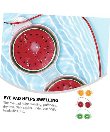 FRCOLOR 3Pcs Cartoon Fruit Gel Eye Mask Cold Compress Hot Compress Facial Beauty Ice Pack 3Pcs Sleep Eye Patch Cool Eye Mask Cooling Blindfold Hot and Cold Elastic Rope - Buy Online on GoSupps.com