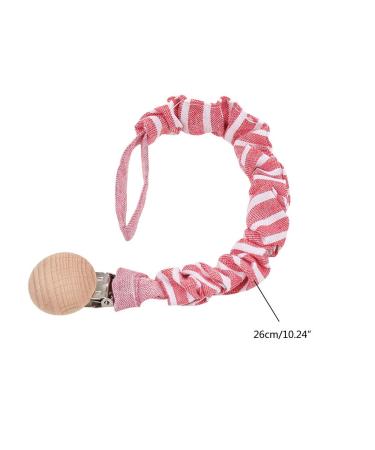 Tian-K Pacifier Chain | Handmade Cotton & Beech Wood Baby Clip | Safe Nipple Toys for Infants - Buy Online on GoSupps.com