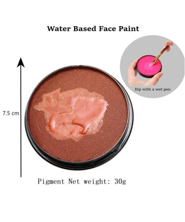 Karlor Aqua Make-Up 30g | Professional Face & Body Paint - Bronze | Water-Based Makeup for Halloween Carnival & Cosplay - Buy Online on GoSupps.com
