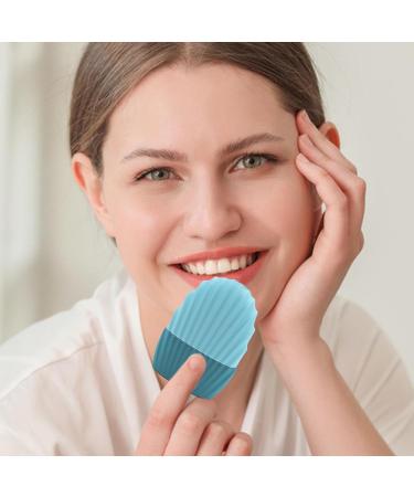 Facial Ice Mold - Ice Face Massager | Silicone Ice Facial Roller Ice Holder Reusable Face Ice Mold Skin Care For Eye Puffiness Relief Face Beauty Blue - Buy Online on GoSupps.com