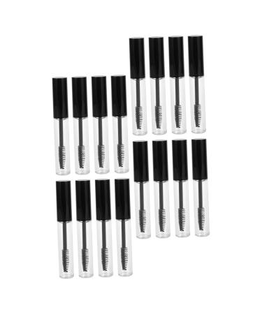 PAMINGONO 16pcs Mascara Tube Empty Tube Mascara Cream Vials Mascara Clear Refillable Eyelash Bottle Plastic