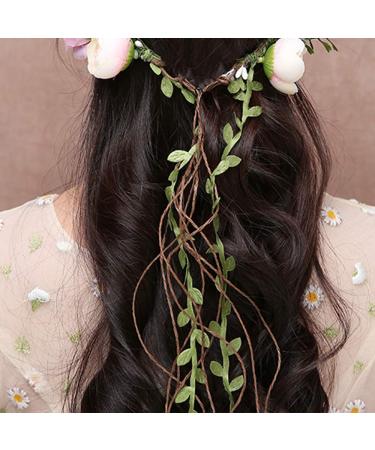 White Flower Crown Headband | Bridal Wedding Hair Accessories - Buy Online on GoSupps.com