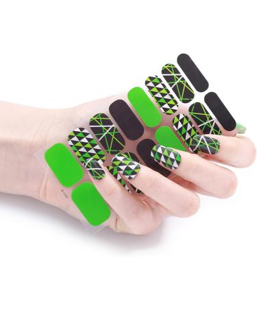 QHHVAIT Semi Cured Gel Nails Art Sliders Manicure Decor UV LED Lamp Semi Cured Gel Design Nail Decals Fashion Nail Sticker Decor Style Ze0302 - Buy Online on GoSupps.com
