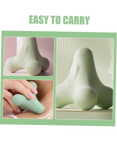 Hapinary Massage Fitness Ball | Relieve Pain & Soothe Muscles - TPE Gymnastics & Massage Tool (7.5cm) - Green - Buy Online on GoSupps.com