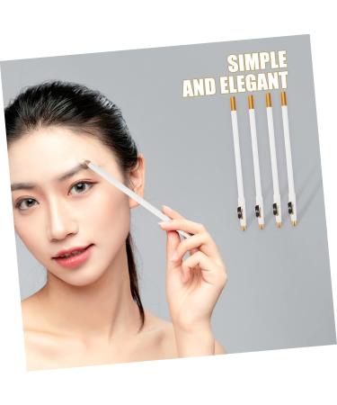 Mikinona 12pcs Eyebrow Pencil Sharpener Eyebrow Pencils Brow Pencil for Makeup Women Brow Pencil White Wooden - Buy Online on GoSupps.com