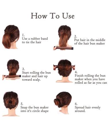 KISSBUTY 7 Pcs Bun Maker French Twist Hair Donut Hair Styling DIY Tool for Women and Girls in 7 Shades - Buy Online on GoSupps.com