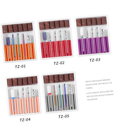 POPETPOP 2 Sets Nail Art Equipment Nail Bits Nail Drill Bits for Acrylic Nail Polish Accessories Drill Bits for Nails Manicure Drill Bits Pedicure Bits Nail Gel Electric Head Purple 6.5x5.5cmx2pcs Purplex2pcs - Buy Online on GoSupps.com