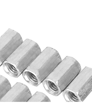 Long Rod Nuts Nuts Carbon Steel Nuts Threaded Nuts Screw Nuts Construction Nuts High Strength Nuts 10pcs M8 Long Rod Nut Hex Sleeve Nut Standoff Threaded Fasteners(Grey4) nuts long rod nut - Buy Online on GoSupps.com