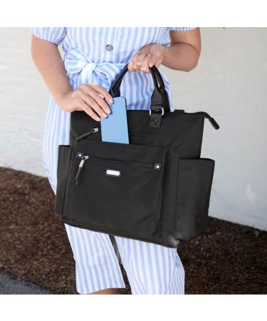 Baggallini Women's 3-in-1 Convertible Backpack with RFID Phone Wristlet - Black | One Size US - Buy Online on GoSupps.com