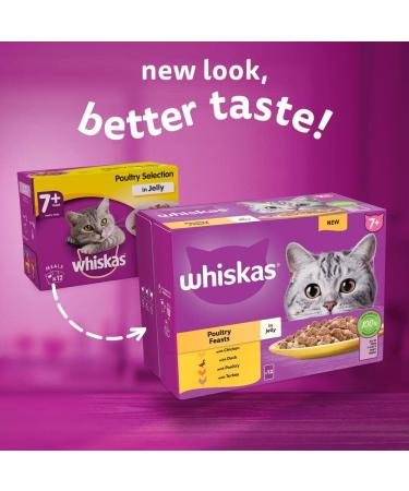 whiskas Wet Cat Food Pouches - Pack of 12 - 3 Oz. - Mixed Selection - Buy Online on GoSupps.com