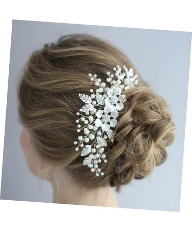 DOITOOL Rhinestone Comb For Girl Friends Hair Flower Combs Hair Accessories Bridal Headwear Tiara Comb for Bridal Hair Comb Pearl Bride - Buy Online on GoSupps.com