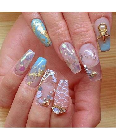 WINBST DivaScarlet Aquarium Nails Art Tips - 100 Pieces DIY French Acrylic Nail Tips with Box for Stunning Nail Art - Buy Online on GoSupps.com