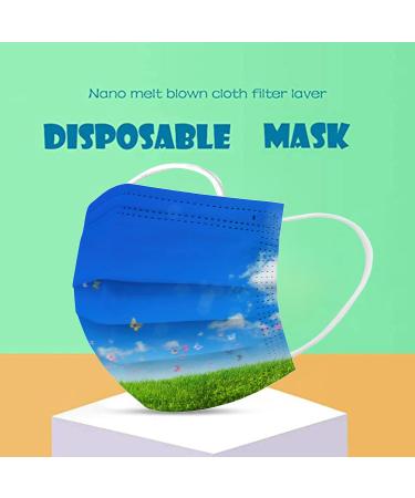 10PC Adults 3 Ply Disposable_Face_Mask Breathable Elastic Earloops for Men Women Daliy Use - Buy Online on GoSupps.com