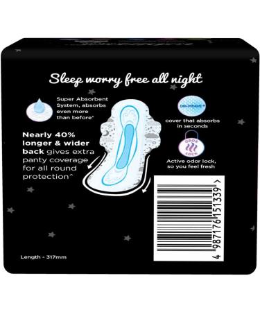 Whisper Ultra Night XL+ 15 Sanitary Pads for Women - Maximum Protection and Comfort - Buy Online on GoSupps.com