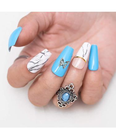 WOKOTO 100pcs Silver Butterfly Nail Charms for Acrylic Nails - 3D Nail Jewelry Kit with Silver Butterfly Charms, Studs for Nail Designs - Buy Online on GoSupps.com