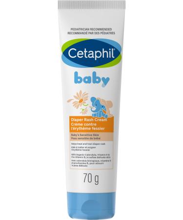 Cetaphil Baby Diaper Rash Cream with Organic Calendula | Helps Treat and Heal Diaper Rash | Hypoallergenic | Paraben Fragrance and Steroid Free | Pediatriciation Recommended | 70g