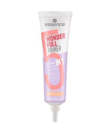 Essence Cosmetics Wonder Full Primer 5 in 1, Moisturizing, Mattifying, Protective, Matte 30 ml