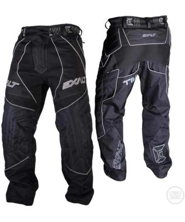 Exalt Paintball T4 Pants Black/Grey X-Large - Durable and Comfortable Paintball Pants - Buy Online on GoSupps.com