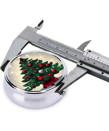 Shop Christmas Gift: Portable 3 Compartment Round Pill Box Organizer for Travel - Buy Online on GoSupps.com