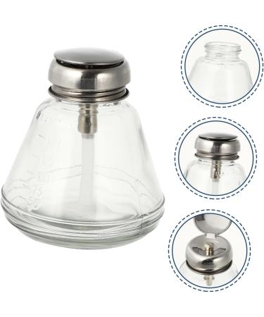 FRCOLOR Press Cleaning Solution Bottle Nail Color Remover Dispenser Nail Polish Remover Dispenser Manicure Press Bottle Empty Press Dispenser Liquid Travel Bottle Glass - Buy Online on GoSupps.com