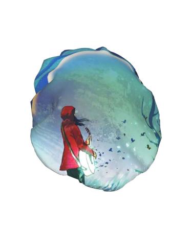 Guitar Girl Printed Shower Cap - Waterproof Bath Cap for Women - Fits All Head Sizes and Hair Textures - Buy Online on GoSupps.com