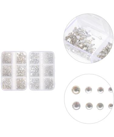 Beavorty 2 Boxes Nail Art Accessories beeds rhinestones for nails mushroom beads wax pencil for rhinestones nail diamonds nail glitter rhinestones nail art flake beads charms flat pp suite - Buy Online on GoSupps.com