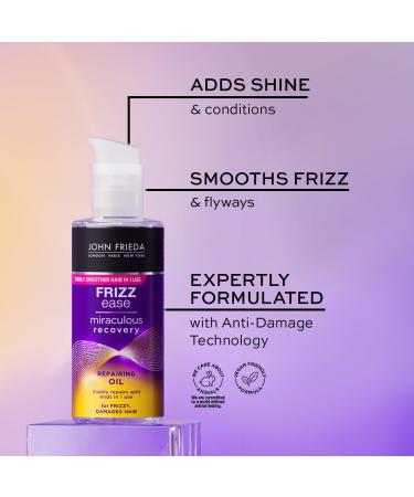 John Frieda Frizz Ease Miraculous Recovery Tropical Oil - 100ml Moisturizing Hair Oil for Frizzy & Damaged Hair | International Shipping - Buy Online on GoSupps.com