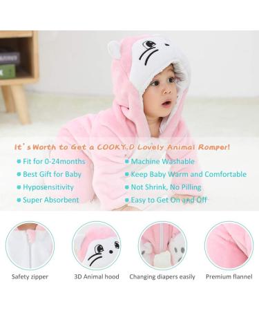 COOKY.D Unisex Winter Cat Hooded Romper Jumpsuit 6-12 Months - Buy Online on GoSupps.com