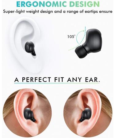 LEZII Single Bluetooth Earbud Mini Wireless Headset with Mic and Magnetic USB Charging - Waterproof Sport Earpiece for Samsung iPhone - Ideal for Car, Business Use - Buy Online on GoSupps.com
